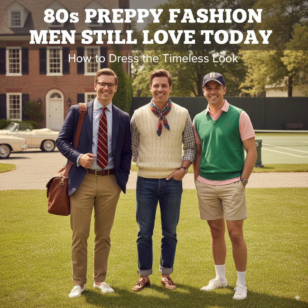 80s Preppy Fashion Men Still Love - How to Dress the Timeless Look   Designs by Lillie
