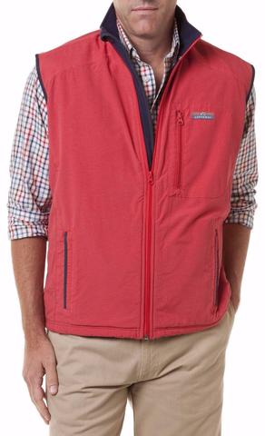 Men's Tidal Wind Vest by Castaway Clothing Hurricane Red