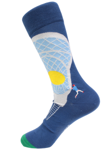 Sockford's Premium Pima Cotton Embroidered Socks Lax on and Off