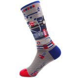 Soxford Pima Cotton Embroidered Socks London Fog