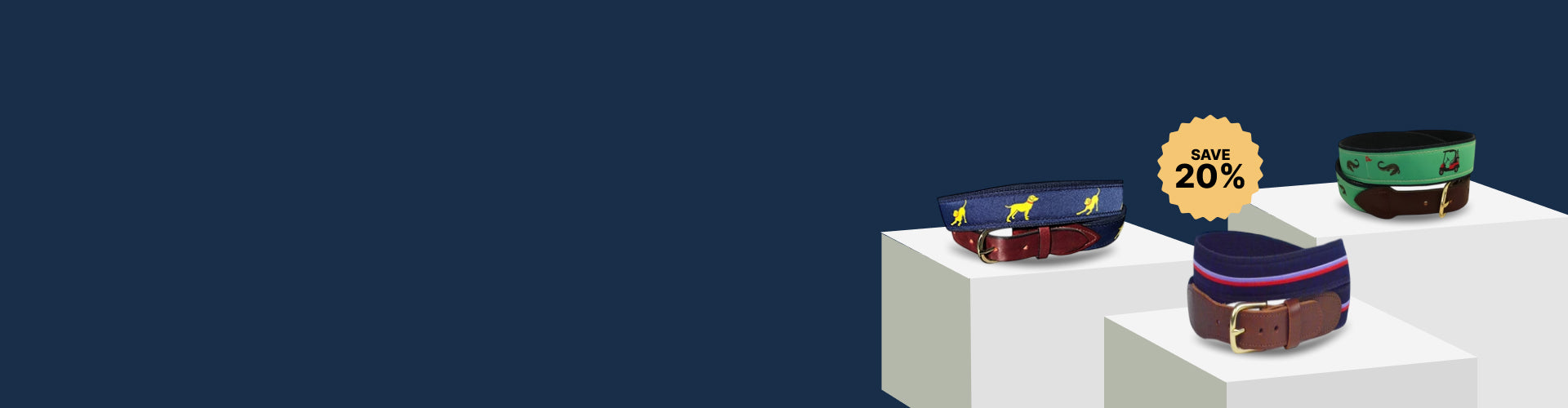 Men's Custom Canvas Belts Save 20%