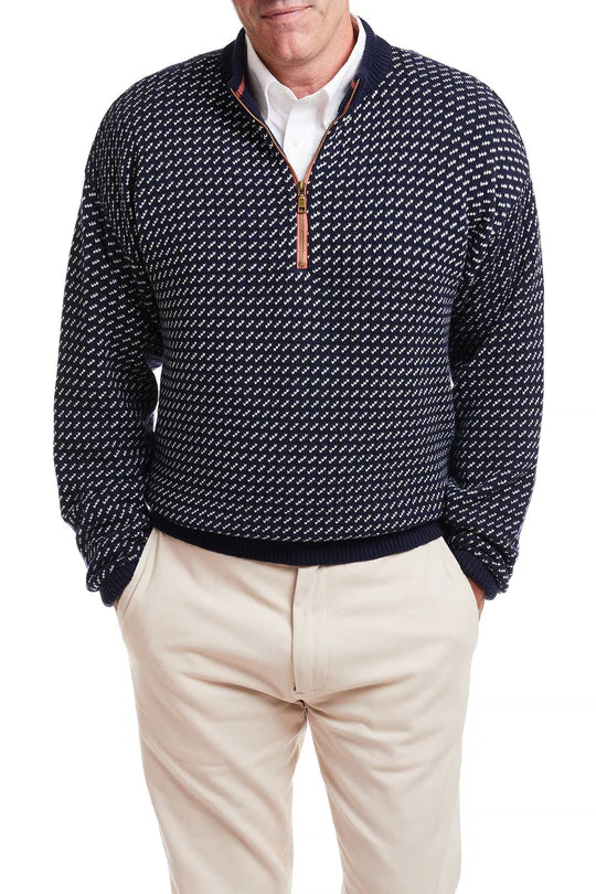 Men's Birdseye 1/4 Zip Sweater
