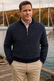 Men's Birdseye 1/4 Zip Sweater