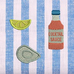 Men's Embroidered Shorts Oyster Shots