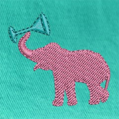 Men's Embroidered shorts Martini Elephant