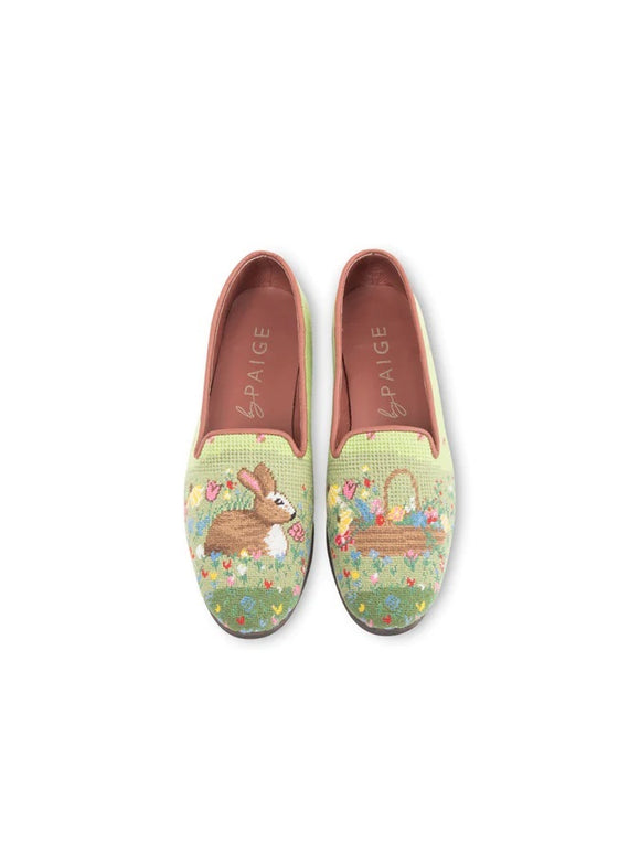 Misses Needlepoint Shoe by Paige Bunny Rabbit