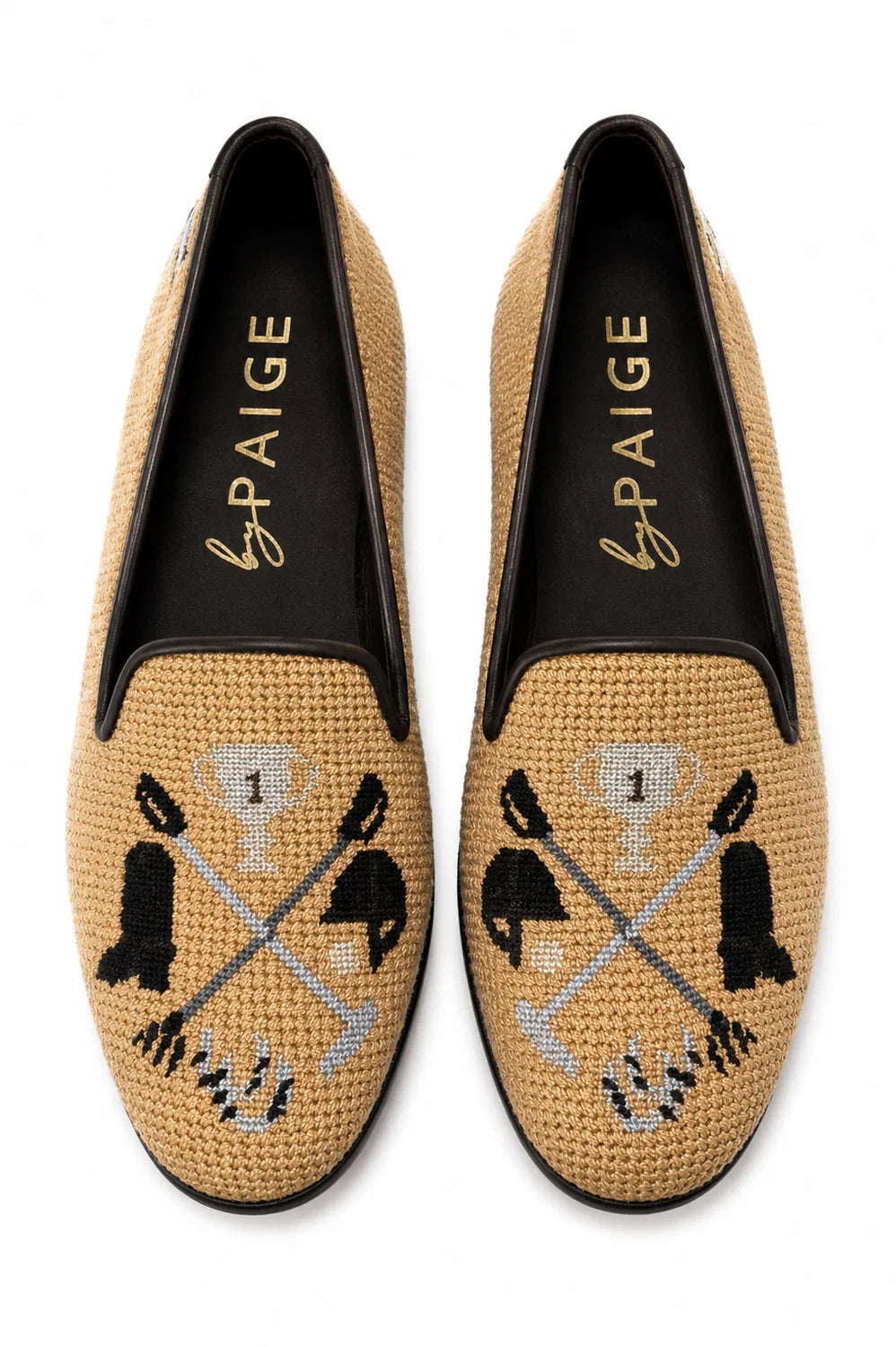 byy Paige Needlepoint Shoes Equestrian
