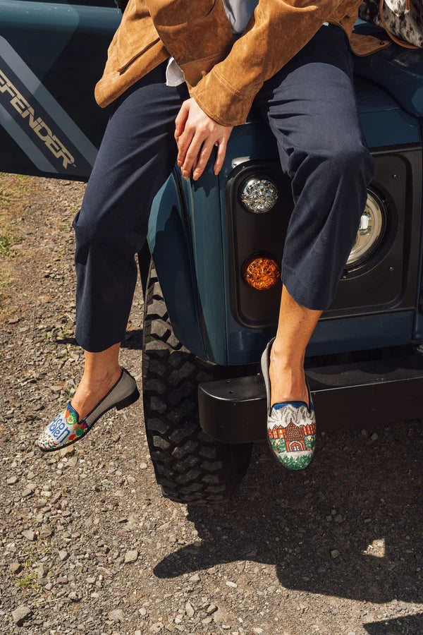 by Paige Needlepoint shoe Aspen