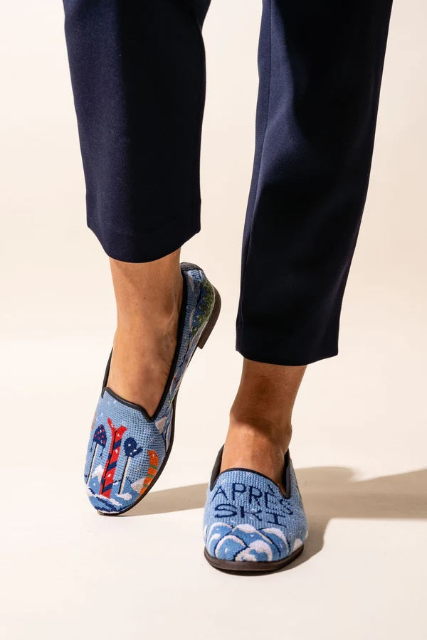 By Paige Misses Handstitched Needlepoint Loafer Apres Ski |Desdigns by Lillie