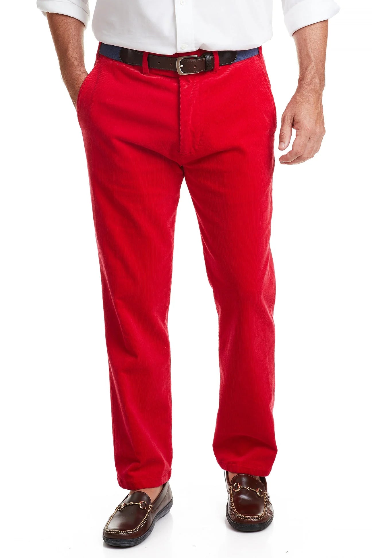 Men's Beachcomber Solid Corduroys Red