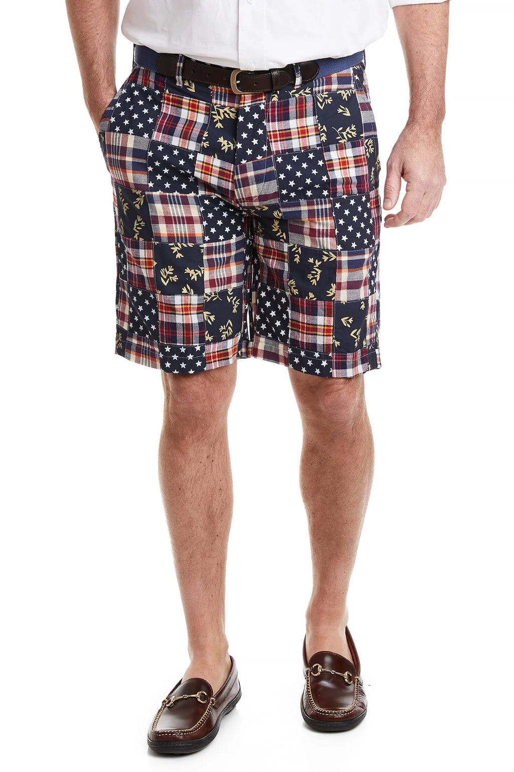 Men's Patriotic Madras Shorts by Castaway Clothing