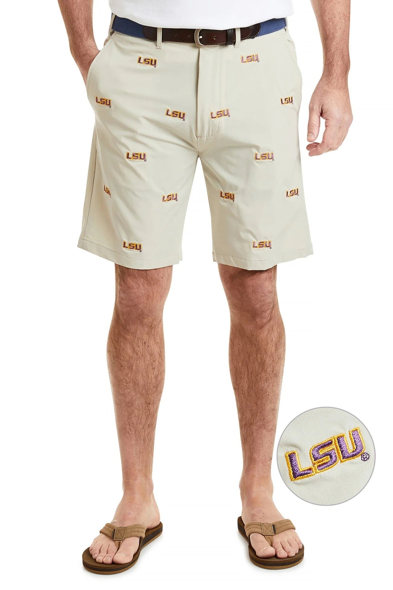 Mens Collegiate Embroidered Shorts LSU
