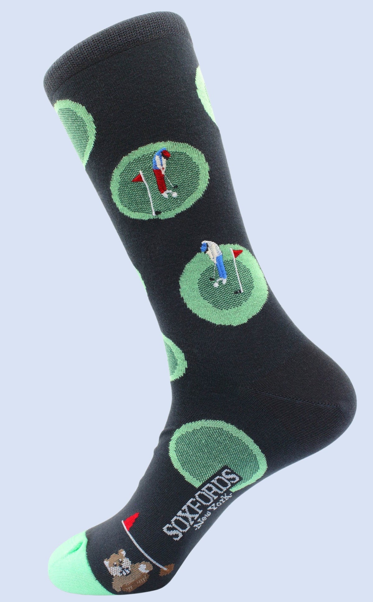 Men's Peruvian Cotton Embroidered Socks Putting Around