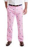 Men's Exclusive Embroidered  Pants Calico  Jack on Pink| Designs by Lillie