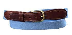 Men's Preppy Embroidered Shorts Tennis on Blue Seersucker