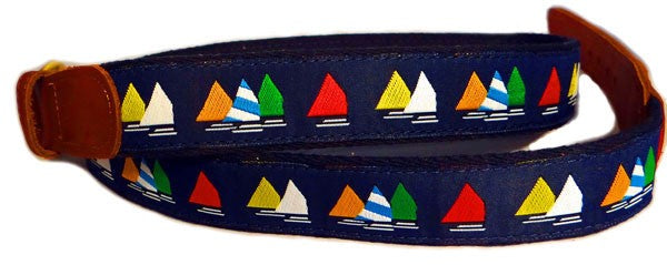 Boy's Nantucket Fleet of Sails Ribbon Belt |Designs by Lillie