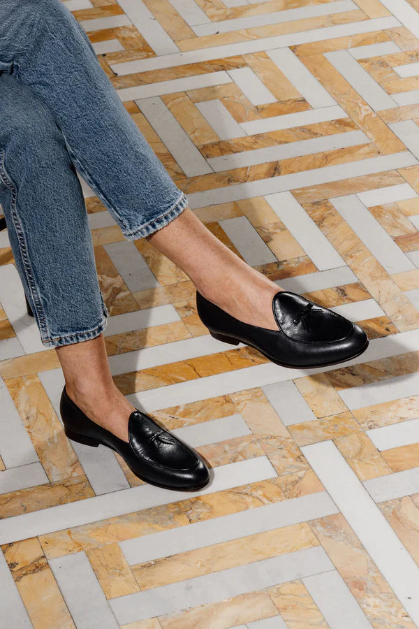 Patricia Green Belgian Loafers Black