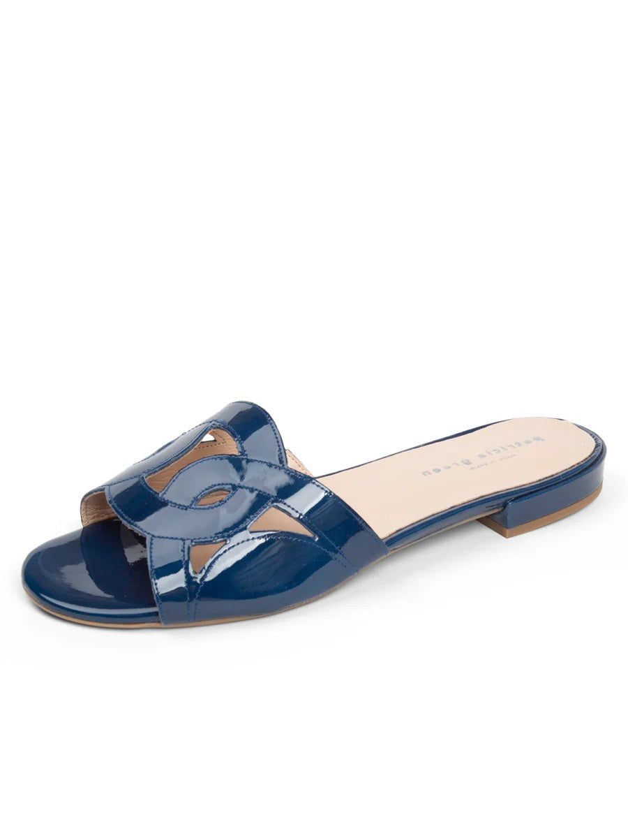 The Boca  Hand Stitch Sandal Navy