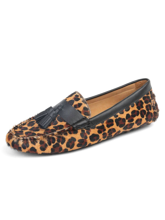 Patricia Green Jordan Tassel Driver Leopard Haircald