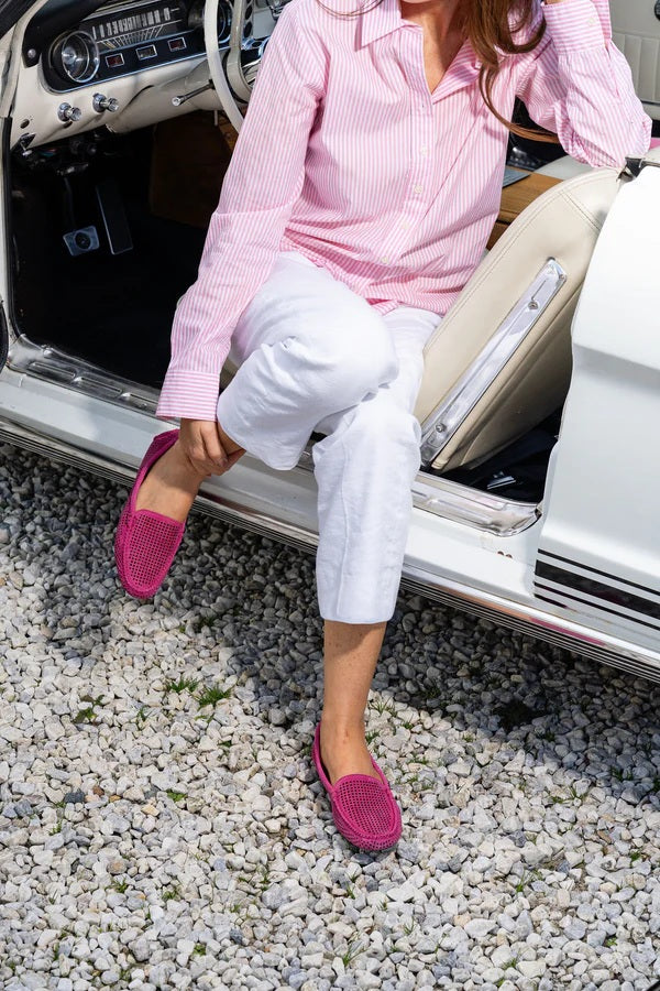 Barrie Driving Moccasin by Pareicia Green Magenta