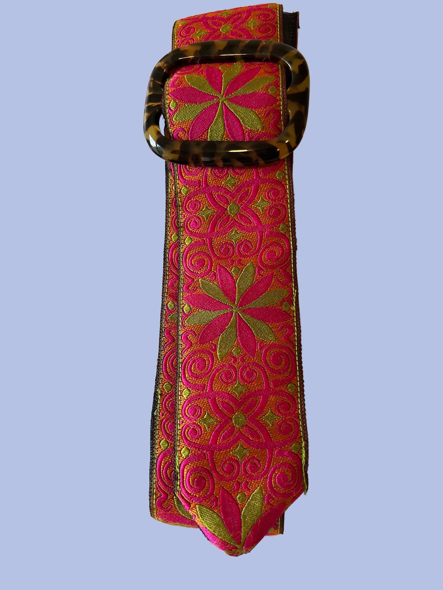 Misses Designer Wrap Red and Green Jacquard