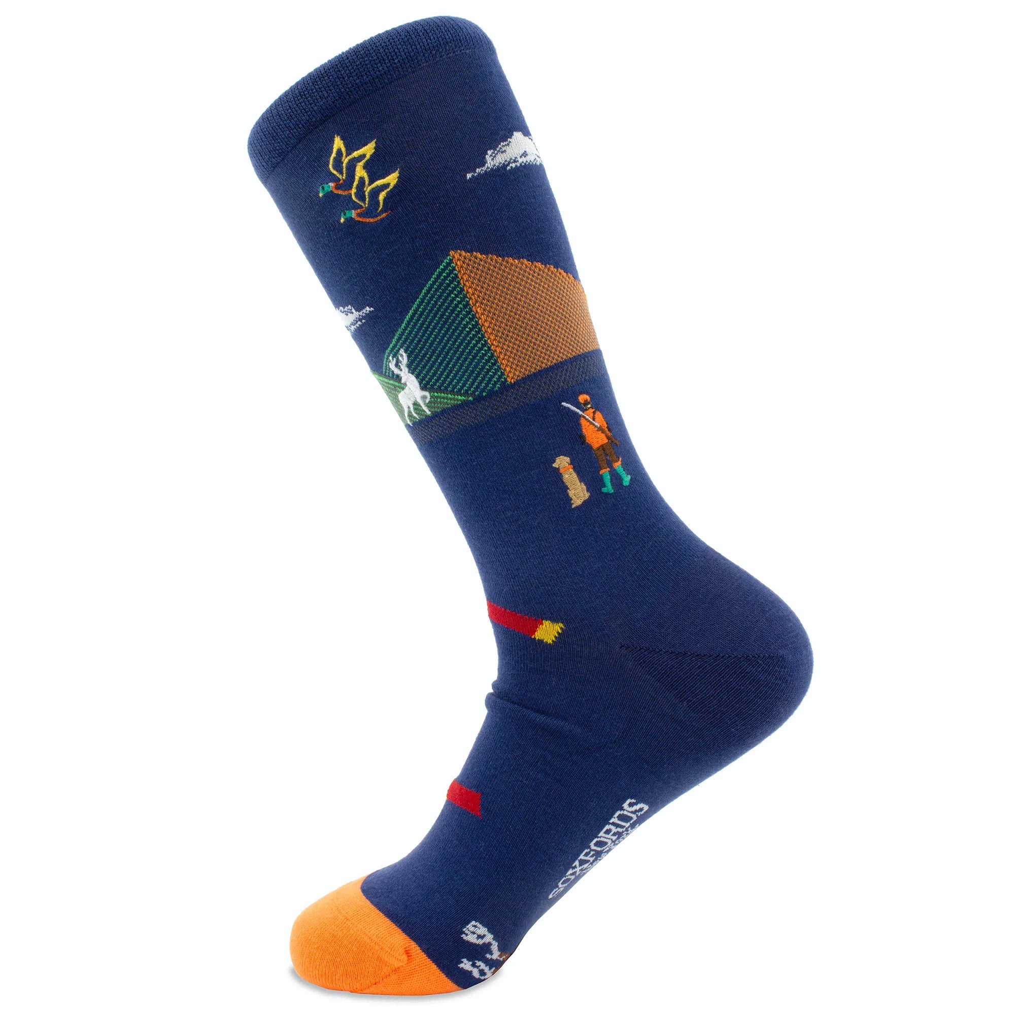 Embroidered Socks by SoxfordHunting Theme
