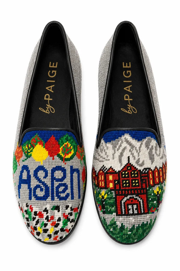 by Paige Needlepoint shoe Aspen