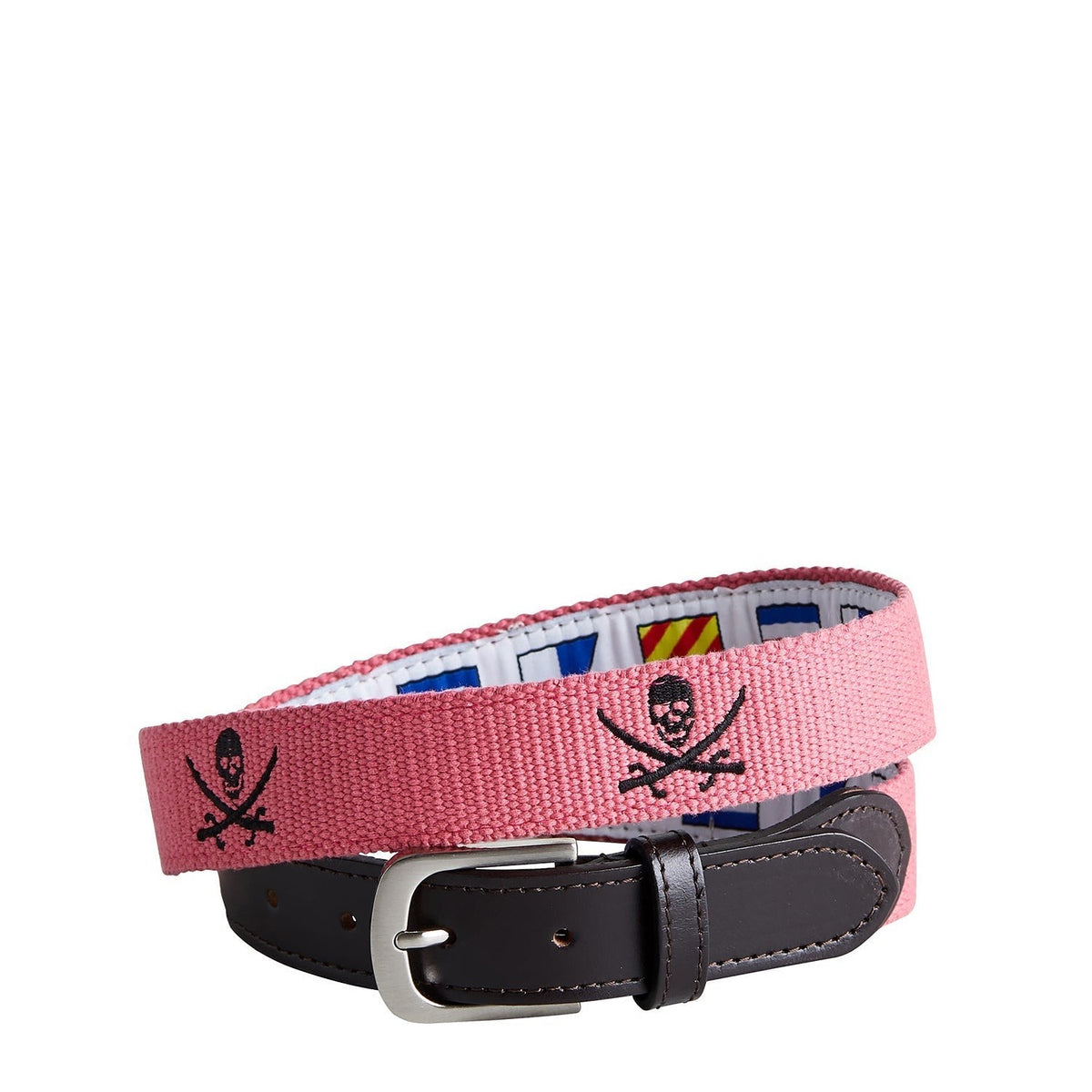 Men's Bow Sprint Embroidered Canvas Belt Calico Jack