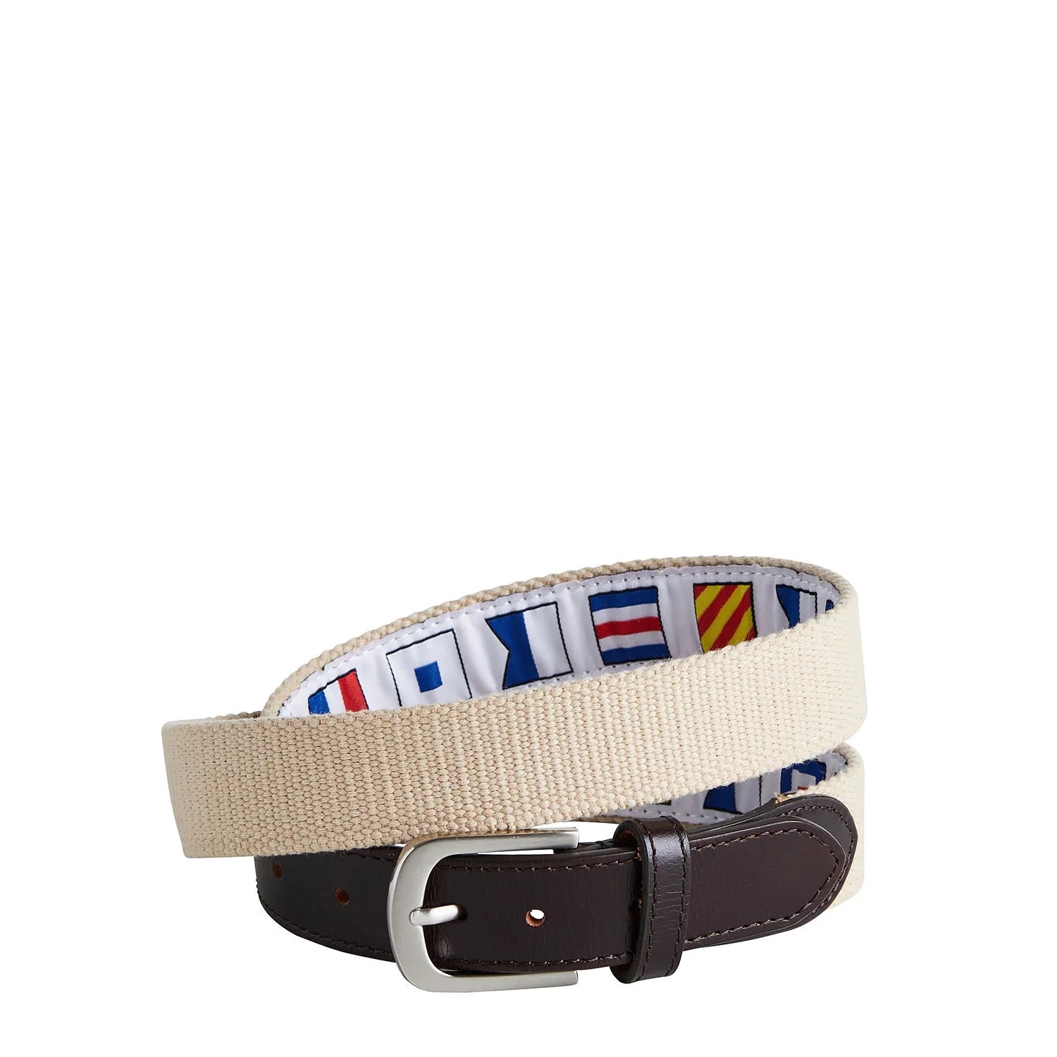 Men's Bow Sprint Canvas Belt Ivory