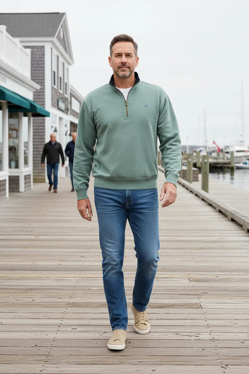 Breakwatter 1/4 Zip Pullover Sage Green