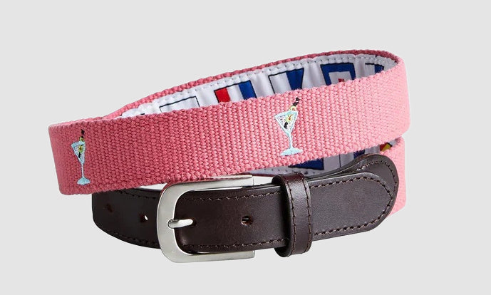Men's Popular Embroidered  Seersucker shortMartini Time