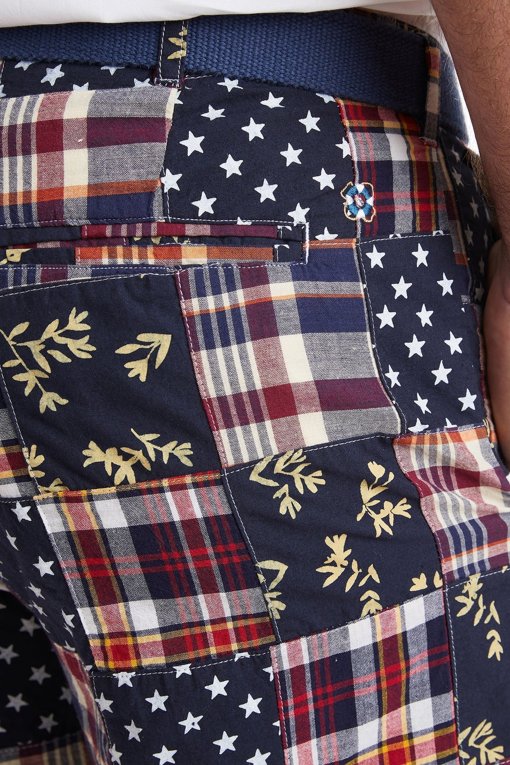 Men's Patriotic Madras Shorts by Castaway Clothing
