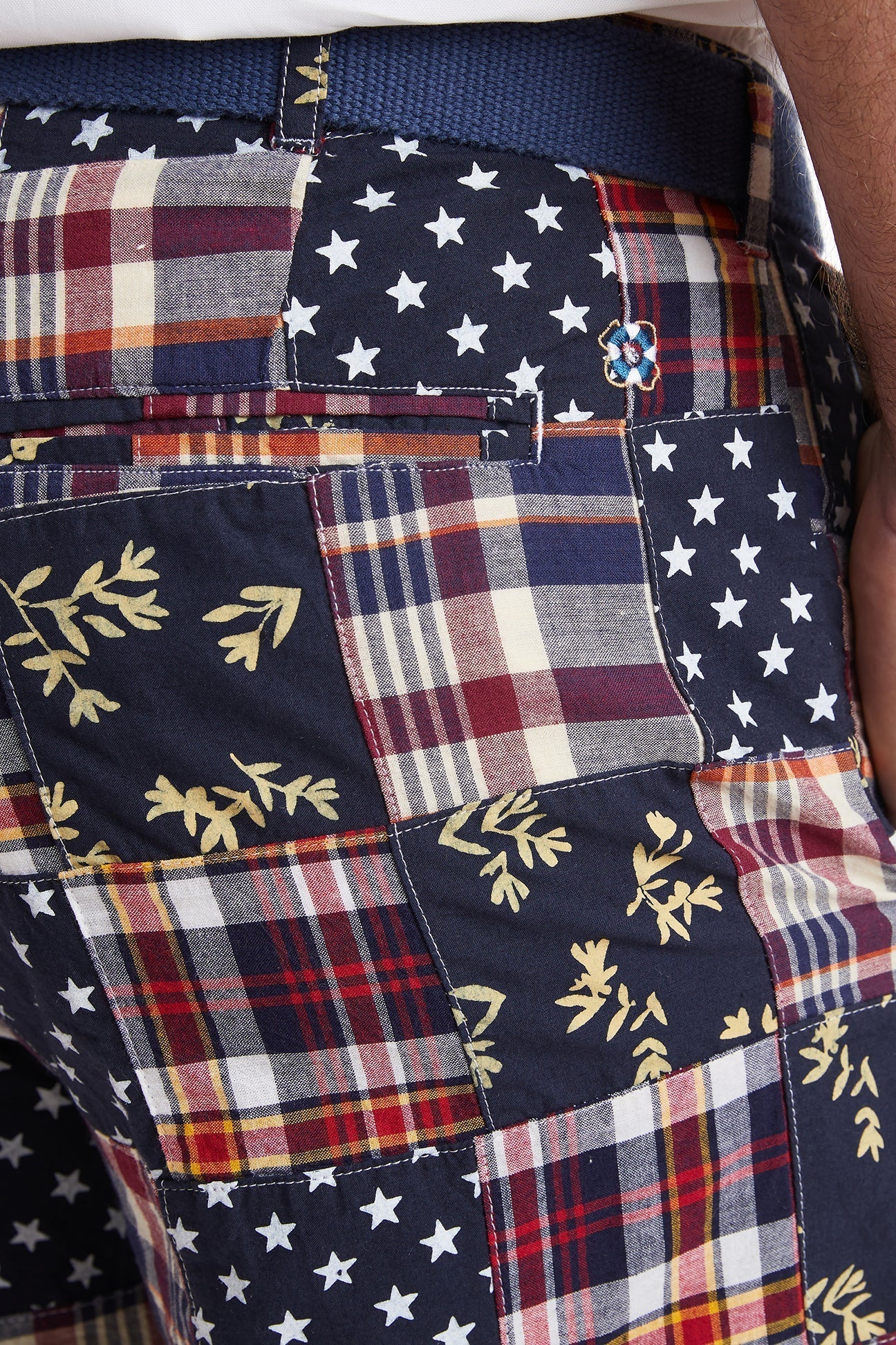 Men's Patriotic Madras Shorts by Castaway Clothing