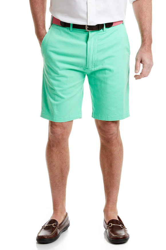 Men.s Cisco Stretch Twill Cotton Short Spring Green