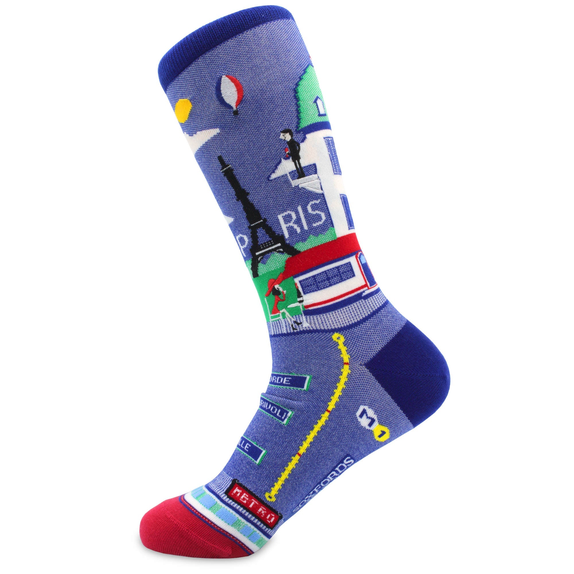 Popular Embroidered Cotton Socks by Soxfords -  I love Paris
