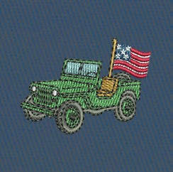 Men's Embroidered ShortsJeepU*SA