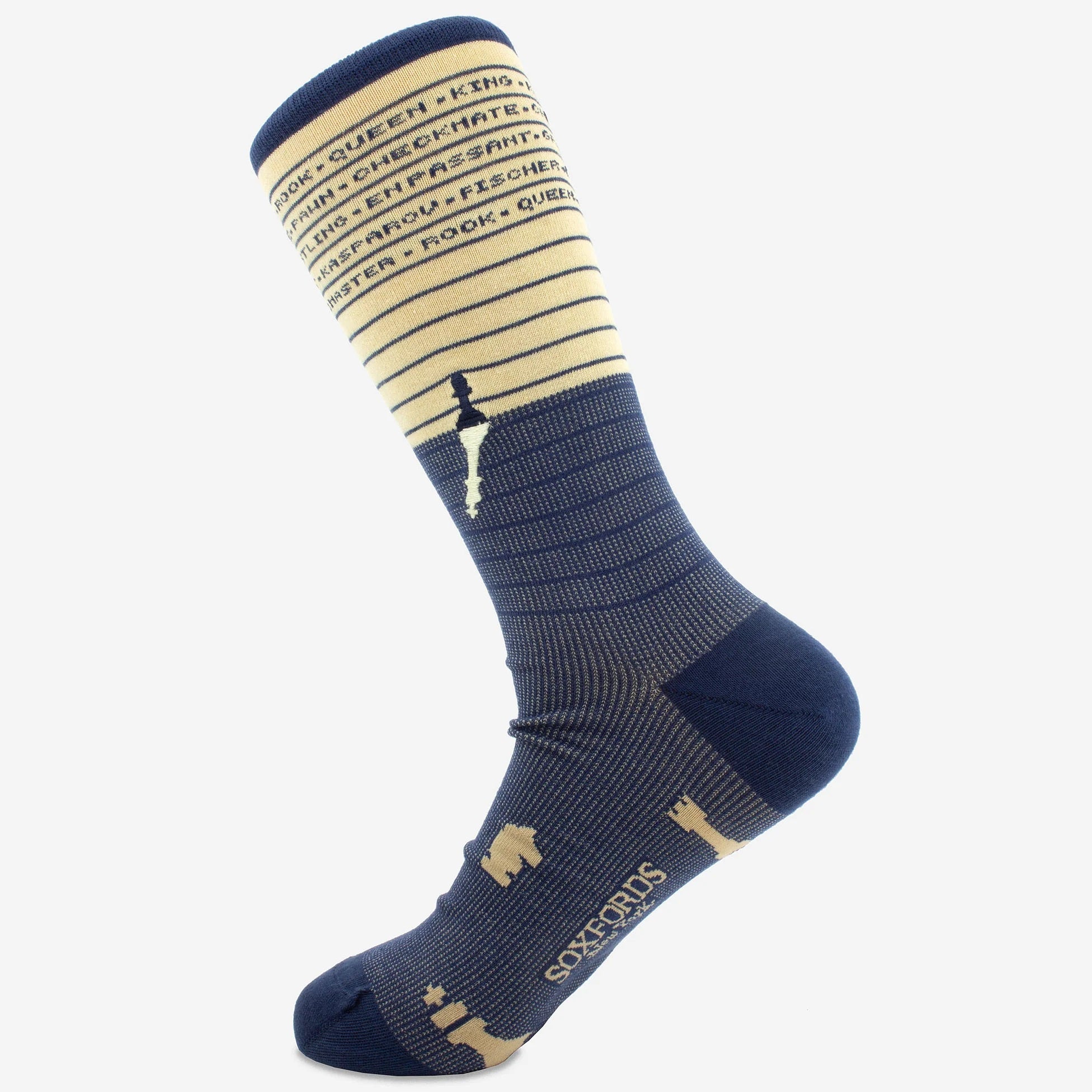 Embroidered Socks  by Soxford Chess