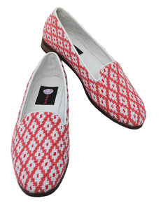 Popular needlepoint loafer in tangerine is the perfect match for your Lilly casual wear.