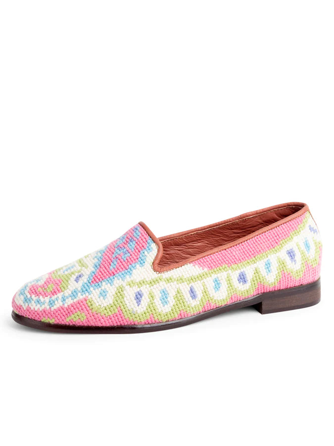 By Paige  Needlepoint Loafers Preppy Paisley Collection Designs by Lillie
