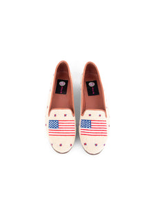 By Paige Needlepoint shoes Stars and Strpes