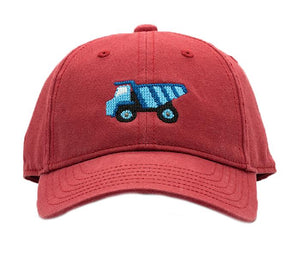 Boys Needlepoint Dump Truck on Faded Red by Hharding Lane