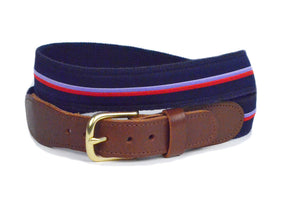 Special Sale Men's Preppy Stripe Ribbon Belt - Designs by Lillie
