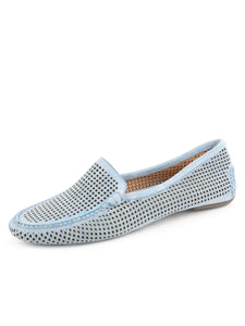 Barrie Driving Moc by Patricia Green French Blue