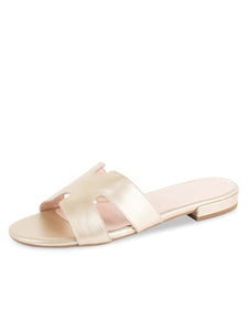 Hallie Flat Sandal by Patricia Green Gold