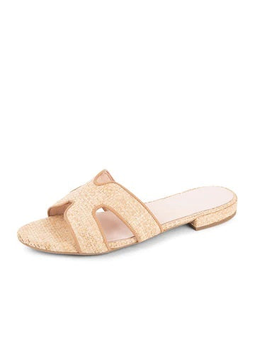 Hallie Flat Sandal by Patricia Green Rafia
