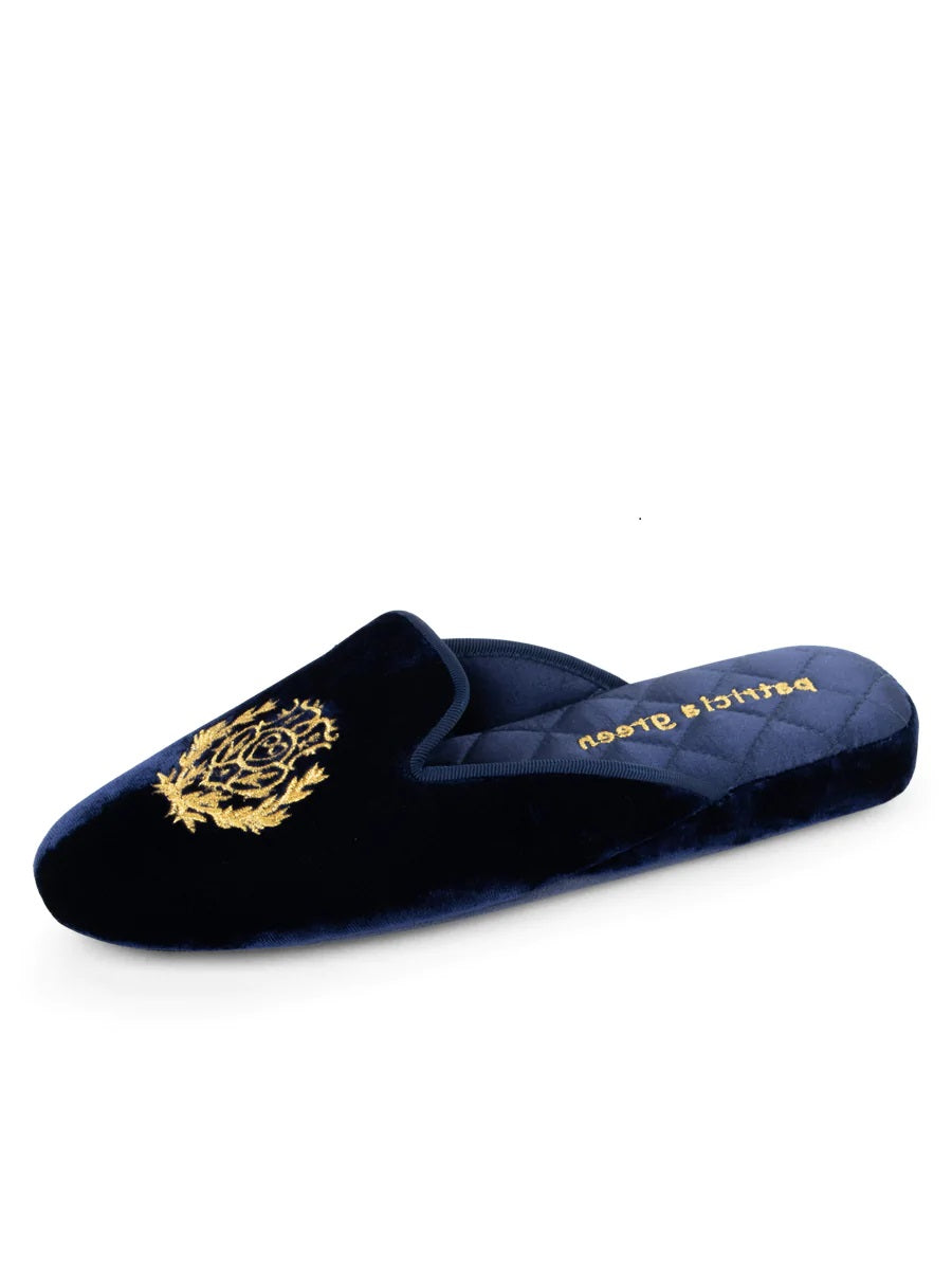 Patricia Green Embroidered Velvet Slipper Diane