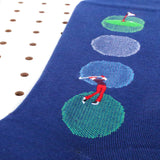 Soxford's Premium Pima Cotton Embroidered Socks - Water Hazard ahead