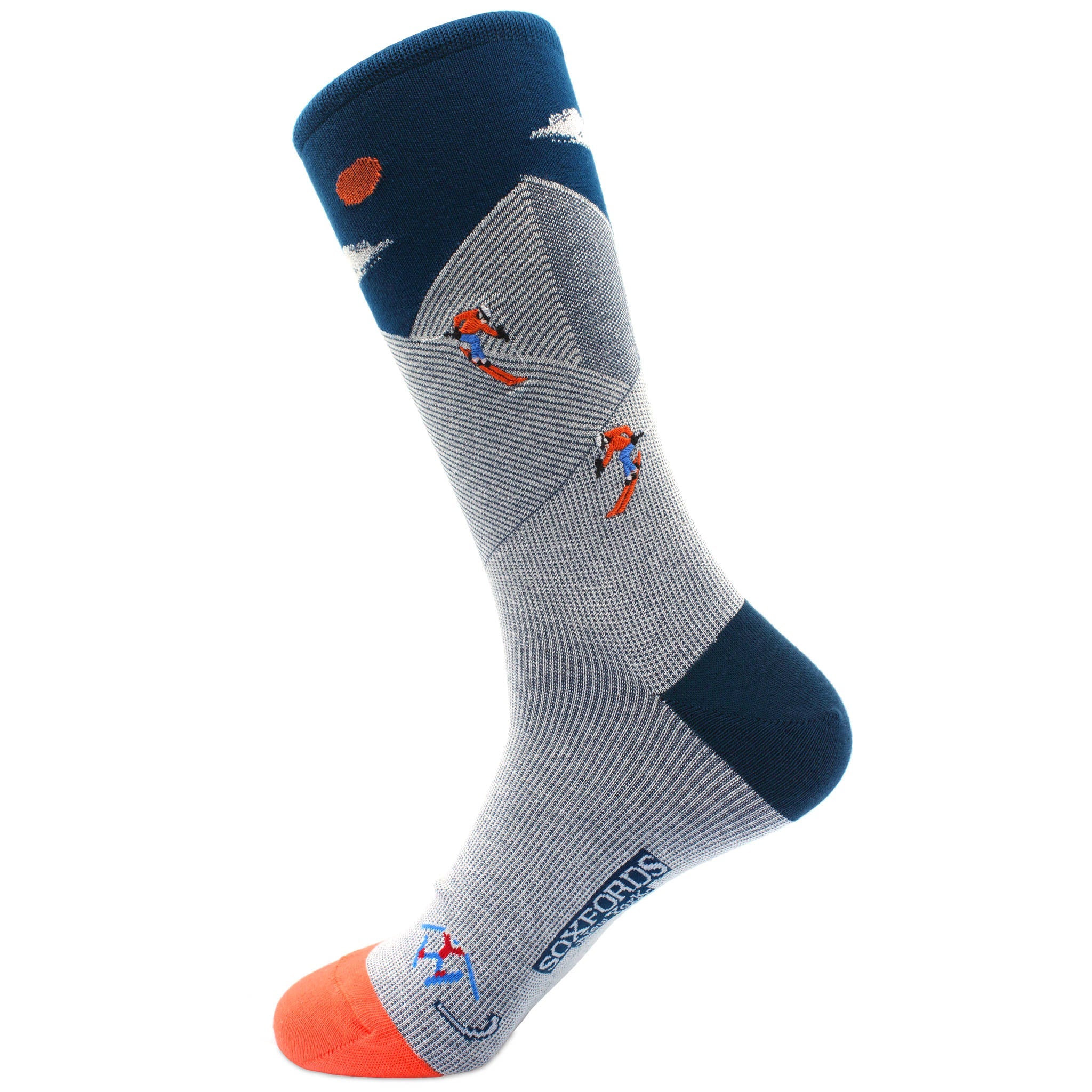 Soxfords Embroidered Socks - Back Country Skiing