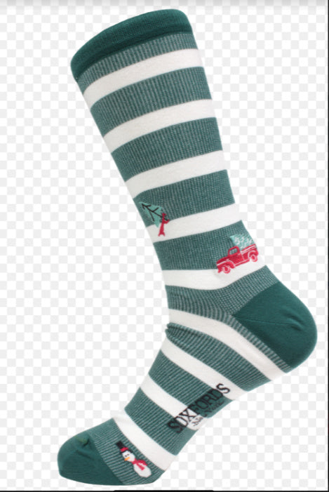 Premium  Pima Socks by Soxfords Christmas Tree