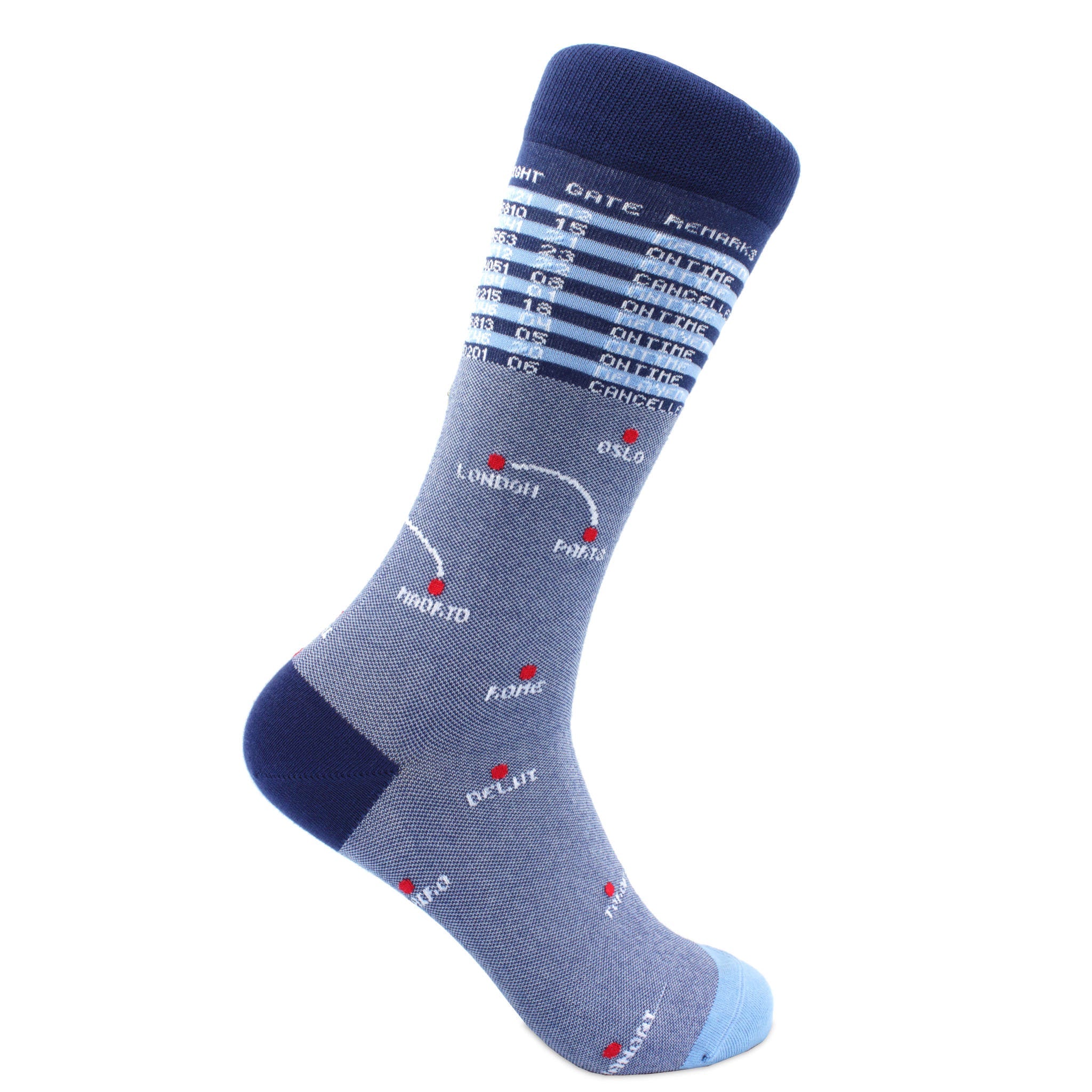 Popular Embroidered Socks by Soxfords - Frequent Flyer